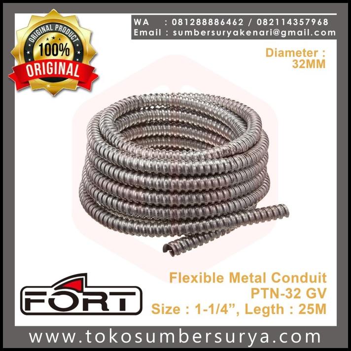Jual Flexible Metal / Flexible Conduit / Flexible Anaconda 11/4" 32Mm