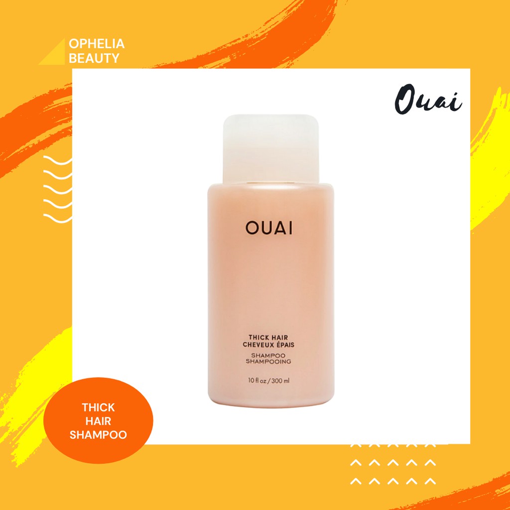 Jual OUAI Thick Hair Shampoo (300ml) Shopee Indonesia