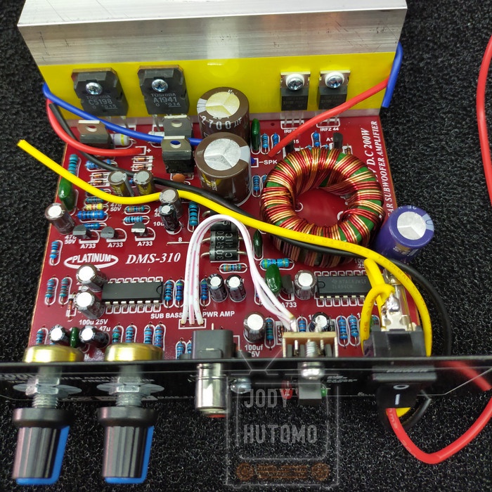 Jual KIT POWER AMPLIFIER SUBWOOFER MONOBLOK MOBIL 12 VOLT DMS310