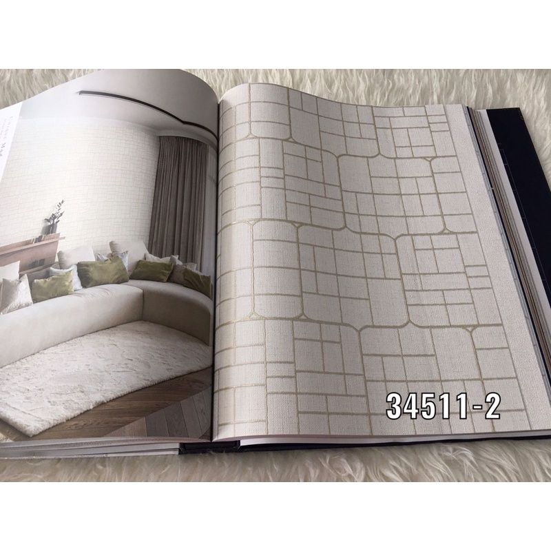 Jual Wallpaper Dinding Motif Garis Abstrak Minimalis Mate Shopee