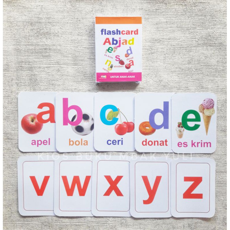 Jual FLASH CARD ANAK ABJAD HURUF DAN FLASHCARD HIJAIYAH MEDIA BELAJAR