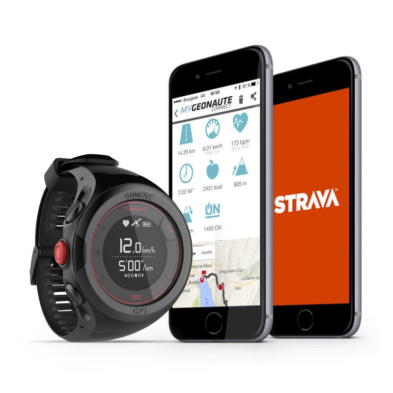 Jual KALENJI ONMOVE 500 GPS Running Watch Heart Rate Monitor Olahraga