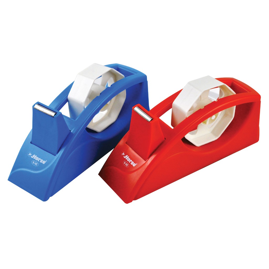 Jual lakban , selotip, Horse Tape Dispenser H65 (Blue/Red) Shopee