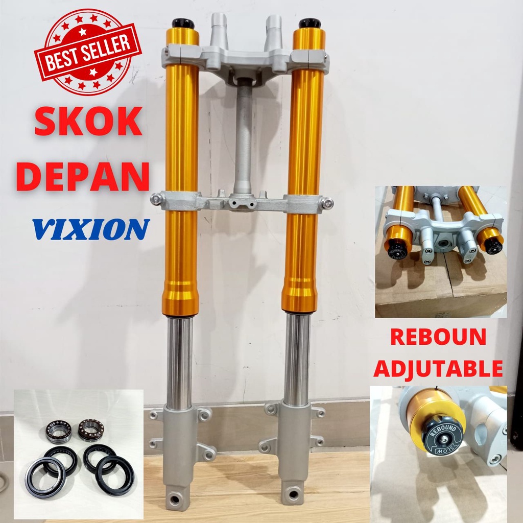 Jual SHOCK DEPAN VIXION UP SIDE DOWN USD DOUBLE DISC SKOK DEPAN VIXION