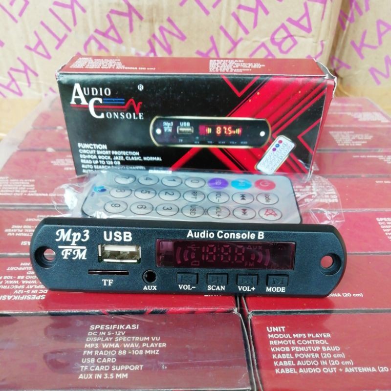 Jual Modul kit MP3 player Bluetooth Merk Audio Console (suara jernih) Shopee Indonesia