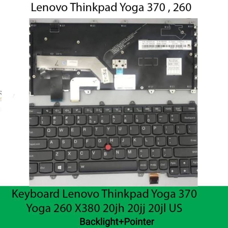 Jual Keyboard Lenovo Yoga 260 260s Yoga 370 X380 Backlight Shopee