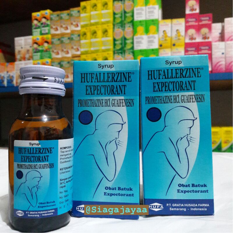 Jual Hufallerzine Expectorant Syrup 60ml Shopee Indonesia