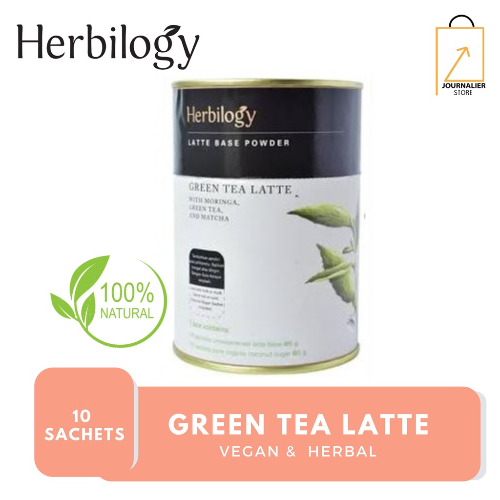 Jual HERBILOGY Green Tea Latte Vegan Herbal Latte Powder (10 Sachets