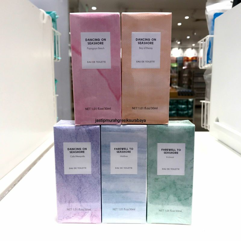 Jual DANCING ON SEASHORE PERFUME 30ML PARFUM MINISO PAPAGAYO BEACH BAY
