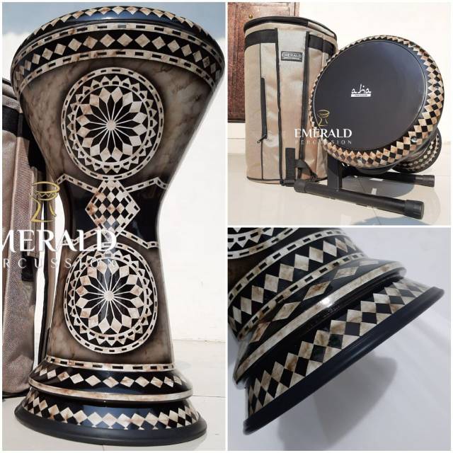 Jual Darbuka Sombaty Gawharet Alexandria Motif Mesir Mika Aha EMERALD