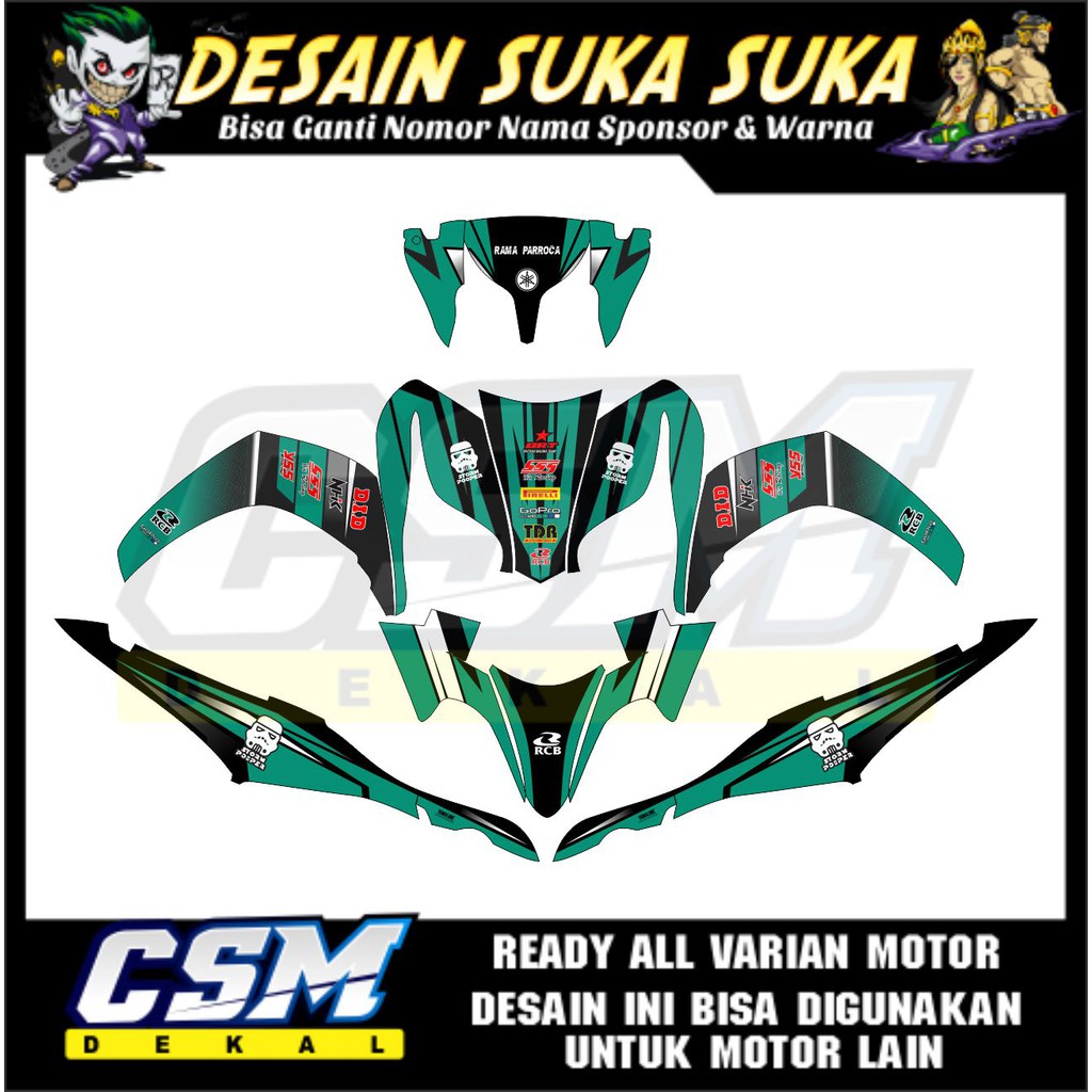 Jual 421 DECAL MOTOR JUPITER Z1 STRIPING FULL BODY Shopee Indonesia