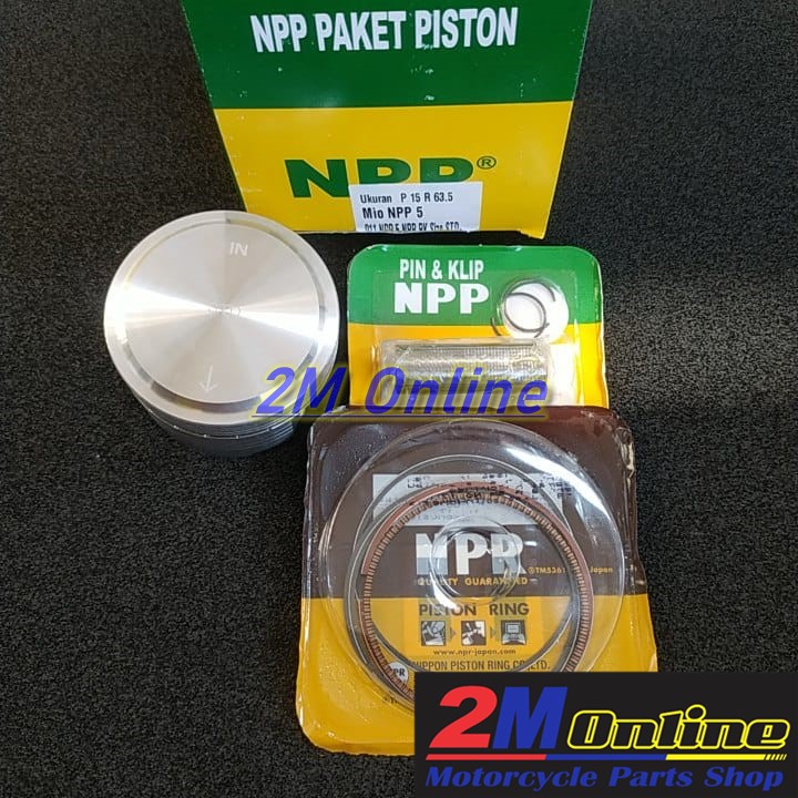 Jual Mdr Piston Kit Mentah Mio Dim 63.5 Pen 15 NPP5 OS STD Merk NPP NPR