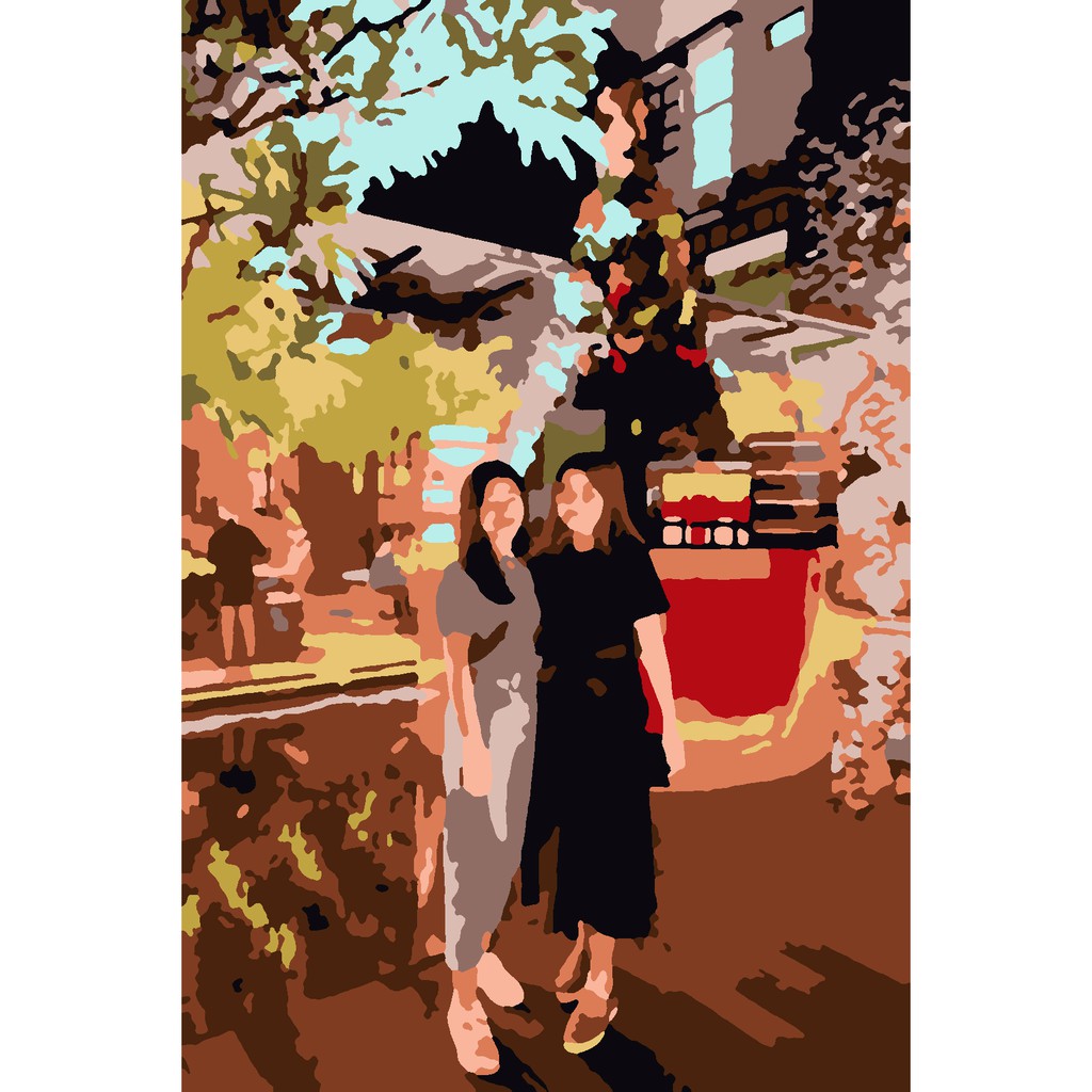 Jual Custom Paint by Numbers 20x20, 20x30, 30x30, 30x40, 40x50 DIY