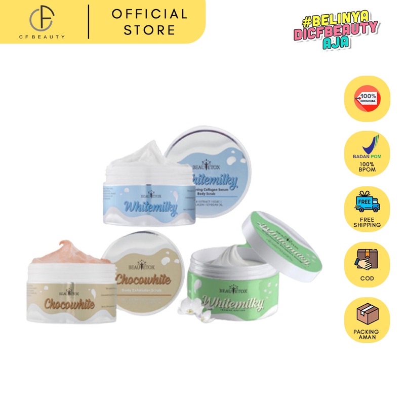 Jual beautetox scrub, Beautetox jasmine scrub, Beautetox brigtening