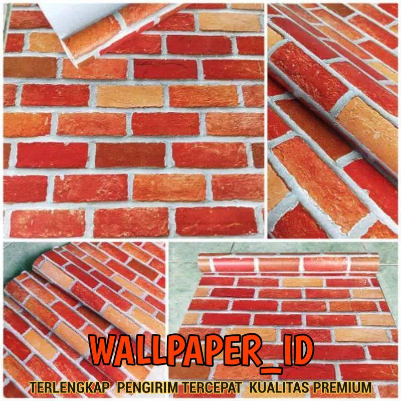 Jual Harga Spesial (Beli 5 gratis 1) Wallpaper Sticker Dinding Bata