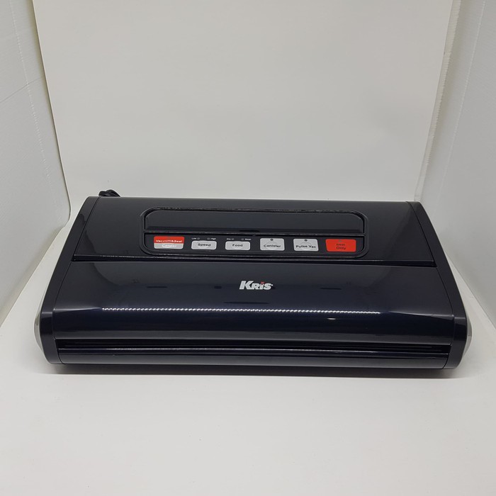 Jual KRIS VACUUM SEALER MACHINE / ALAT PENGEMAS VAKUM BLACK WITH DUAL