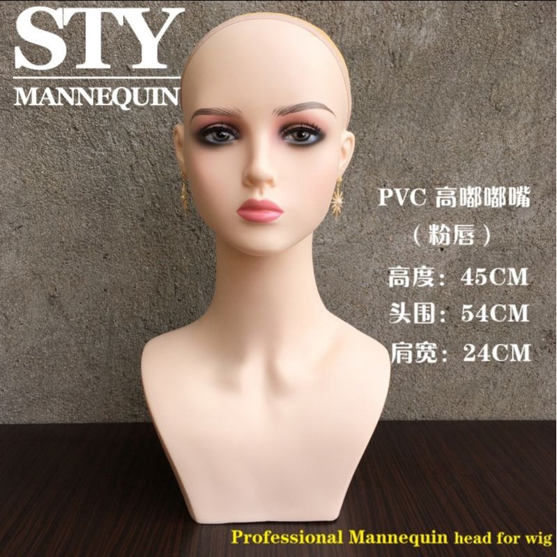 Jual READY STOCK display Manekin kepala wig beauty head manekin import