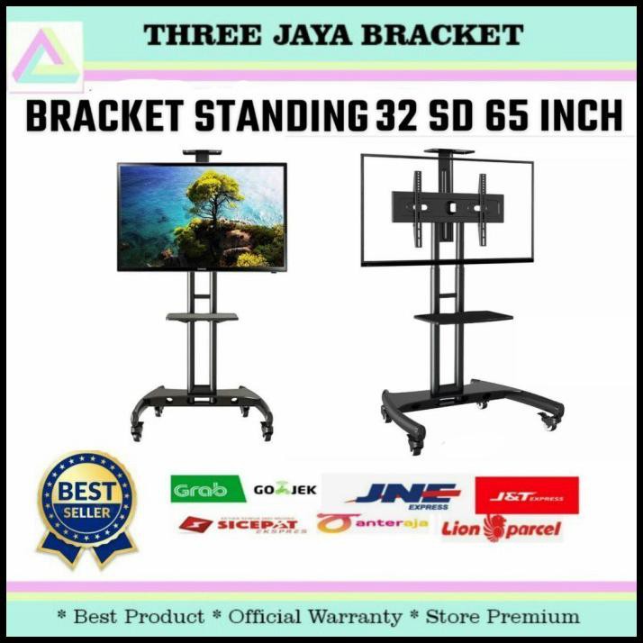 Jual Bracket Tv Stand Standing Tv 65 60 55 50 43 42 40 32 24 Inch Shopee Indonesia