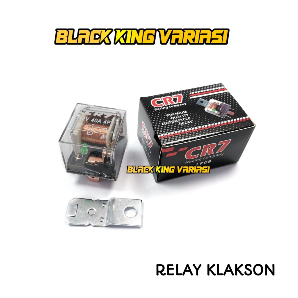Jual Relay Klakson 12 Volt CR7 Alarm Transparan Universal 12 Volt 4