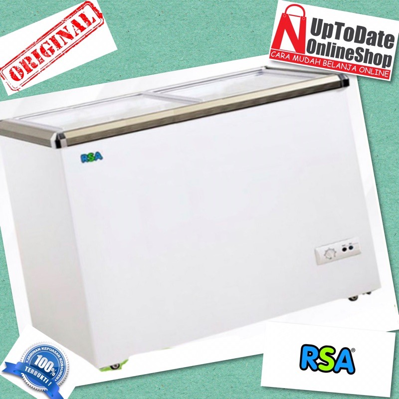 Jual CHEST FREEZER SLIDING KACA RSA XS200 POWERFUL FREEZING SUPER LOW