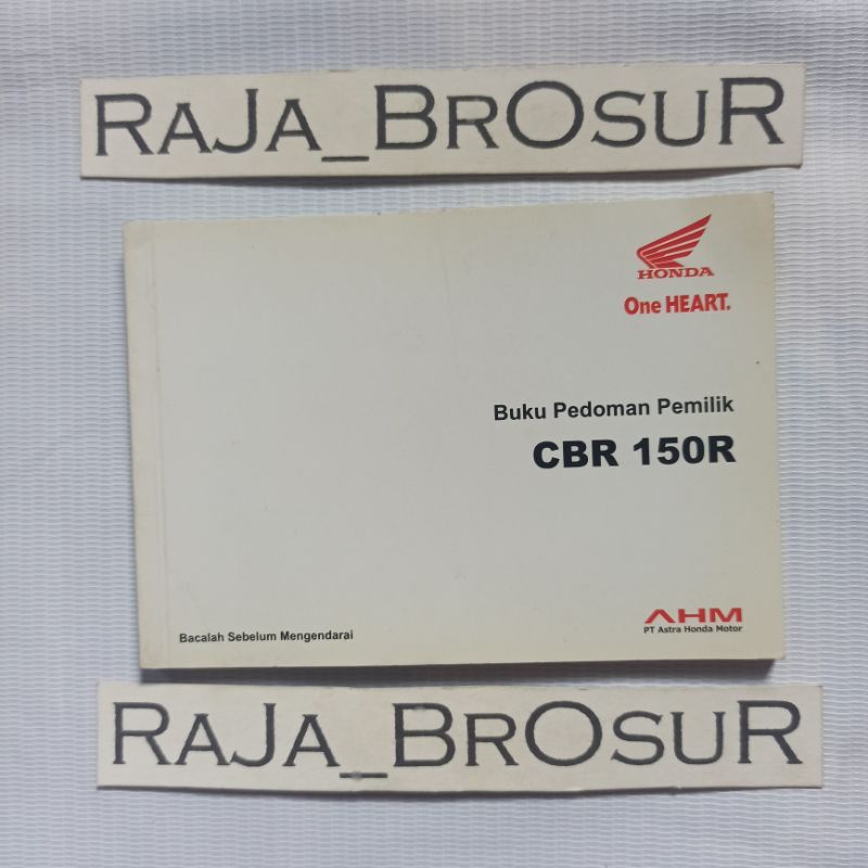 Jual Buku pedoman pemilik/Manual Book Honda CBR 150 R CBR 150R CBR150R