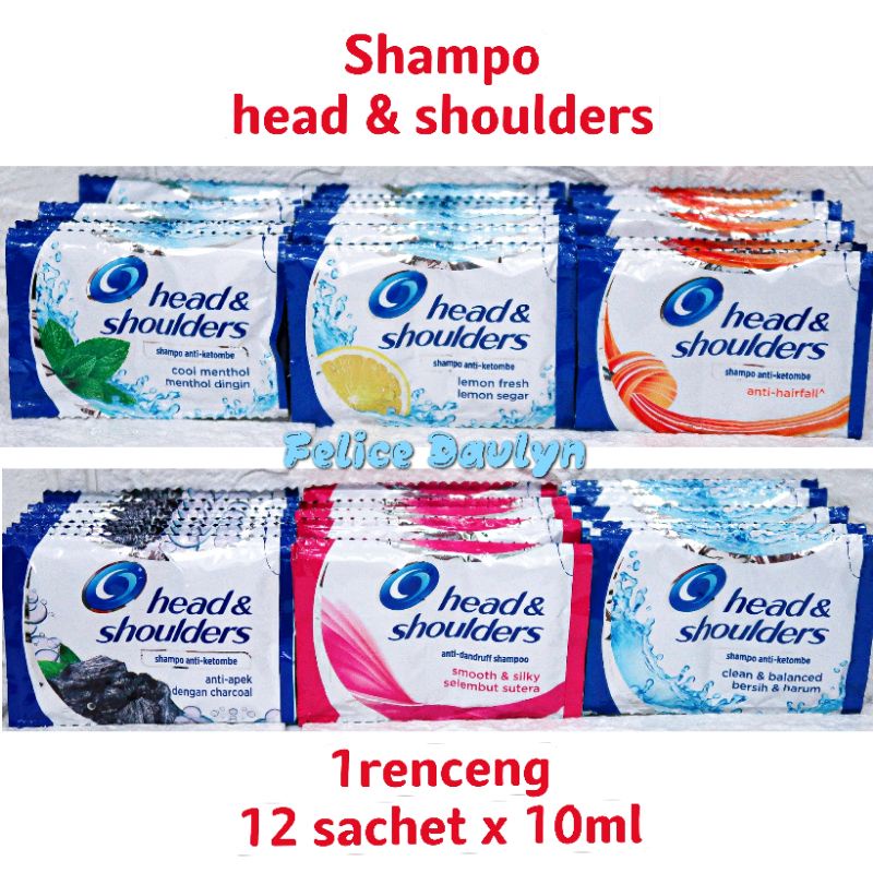 Jual Exp 2025 shampo HEAD & SHOULDERS sachet 12x10ml =120ml Shopee