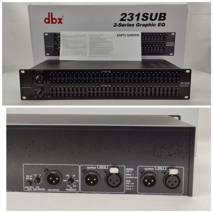 Jual EQ Equalizer DBX 231 dengan SUB OUTPUT Shopee Indonesia