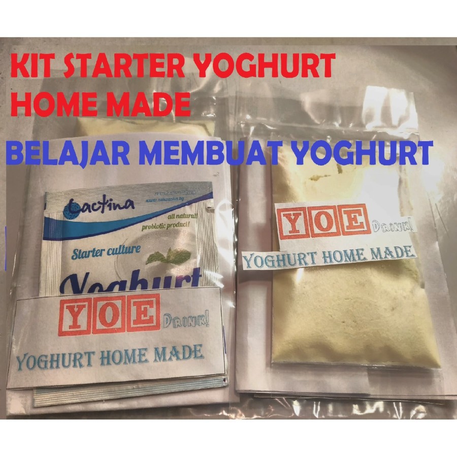 Jual Starter Yogurt/paket bibit Yogurt Lengkap dengan cara aktivasi
