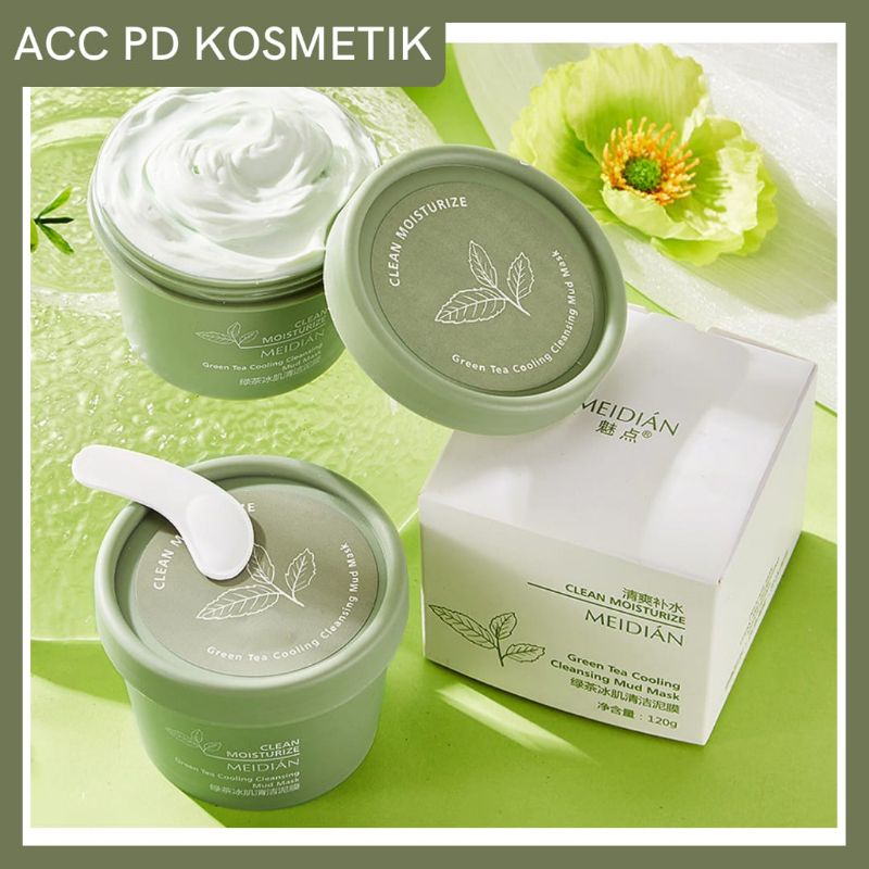 Jual MASKER WAJAH GREEN TEA COOLING CLEANSING MUD MASK CLAY 120 GRAM Shopee Indonesia