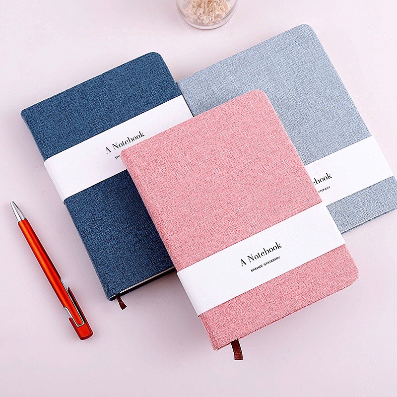 Jual LITTLE O Canvas Cover Notebook / buku catatan / Buku Hardcover