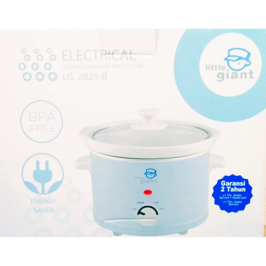 Jual LITTLE GIANT SLOW COOKER CERAMIC CROCKERY 2,5 LITER ( LG2825