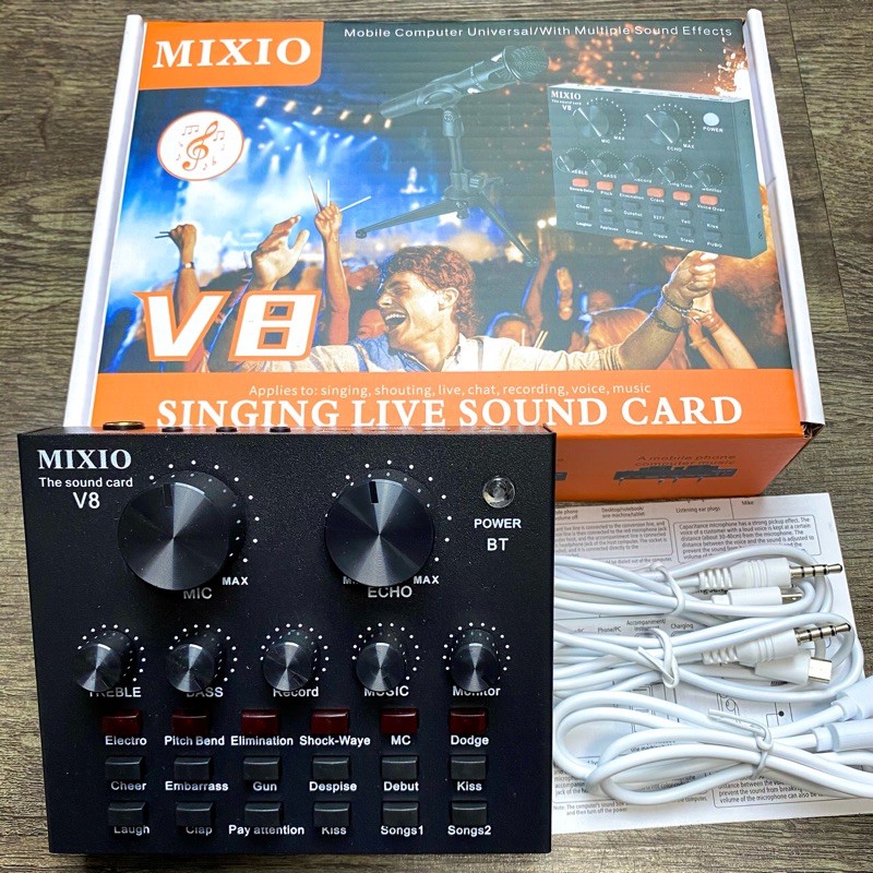 Jual MIXIO Sound card V8 Mixer SoundCard V8 MIXER Audio USB External