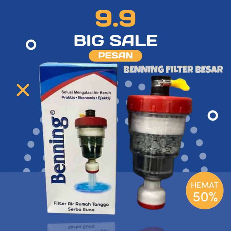 Jual Filter Air Kran BENNING Ukuran Besar Penyaring Air Kran Saringan Air Filter Keran Air 3