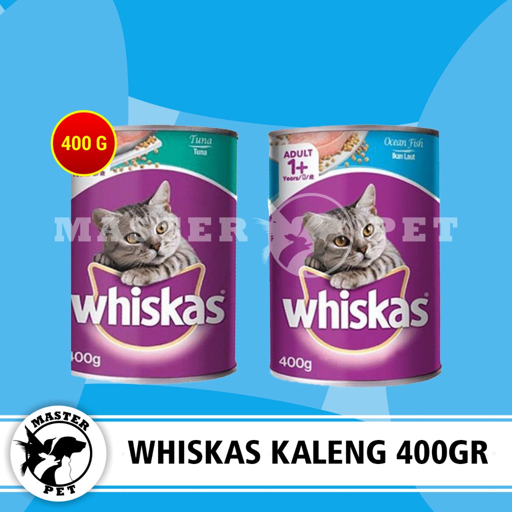Jual Makanan Kucing Whiskas Kaleng basah Wet Food 400 gram Shopee
