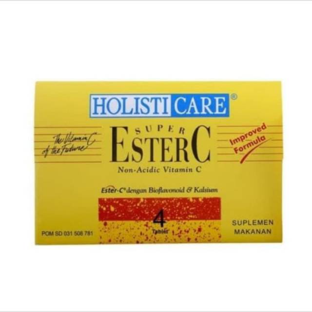 Jual Holisticare Ester C Sachet isi 4 Tablet Shopee Indonesia
