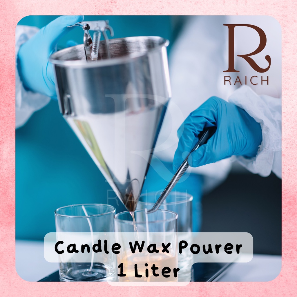 Jual Candle Wax Pourer Piston Funnel Corong Penuang Lilin Stainless