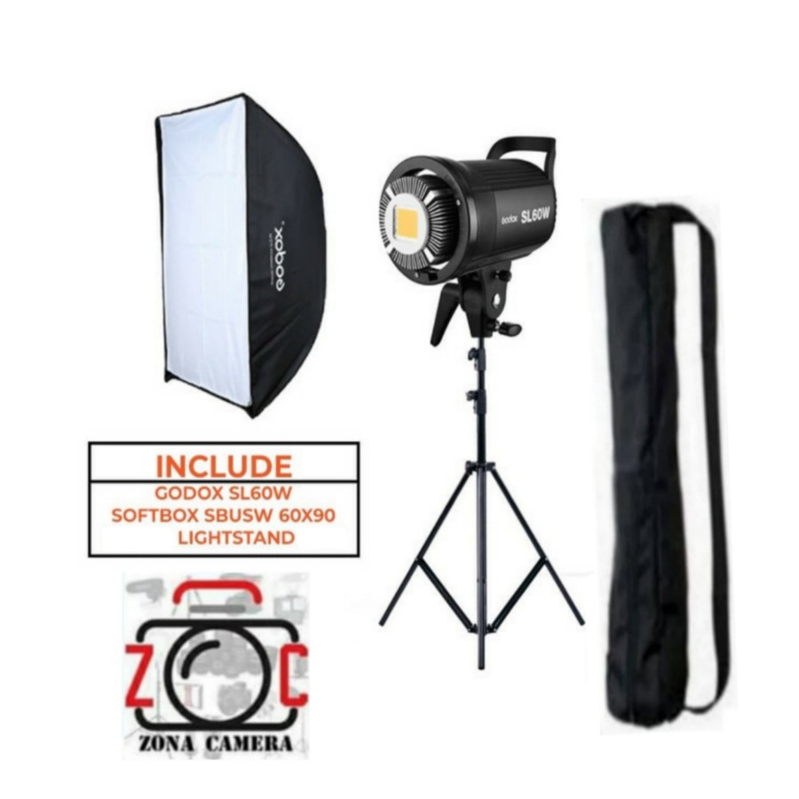 Jual Paket Godox SL60W LED Video Light SL60 W Lighting SL 60W SL 60 W