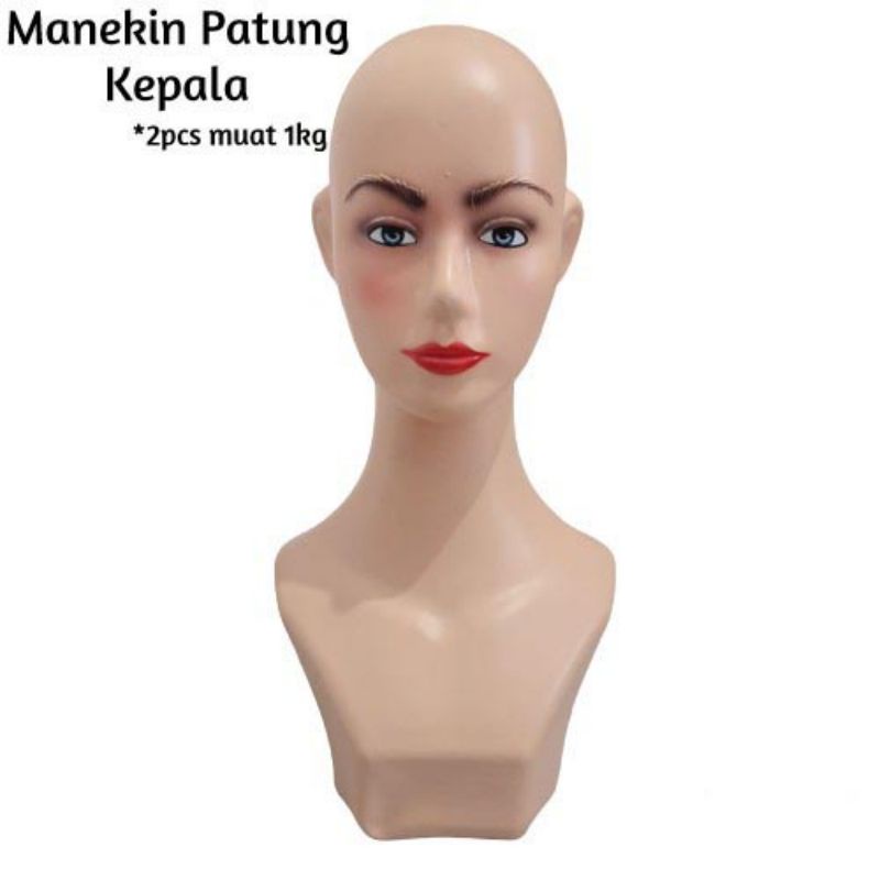 Jual Display Wig Manekin Kepala Ukuran Dewasa Patung Kerudung Jilbab