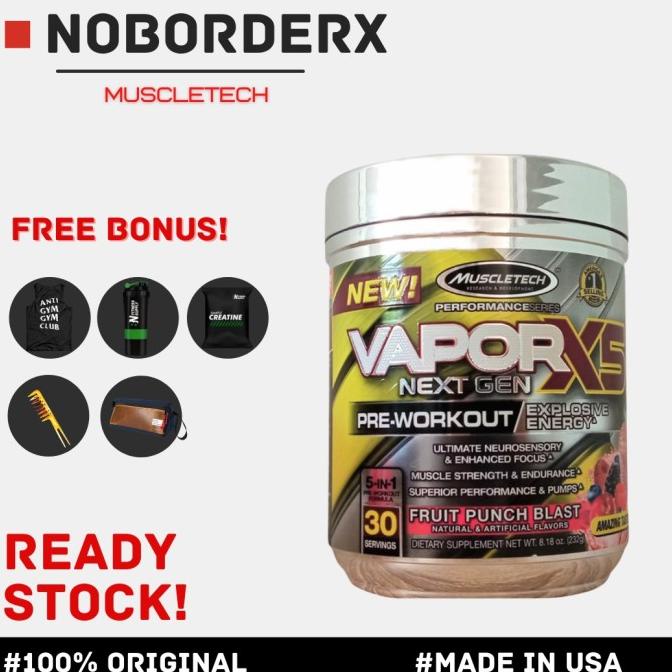 Jual MuscleTech Vapor X5 Next Gen PreWorkout Shopee Indonesia