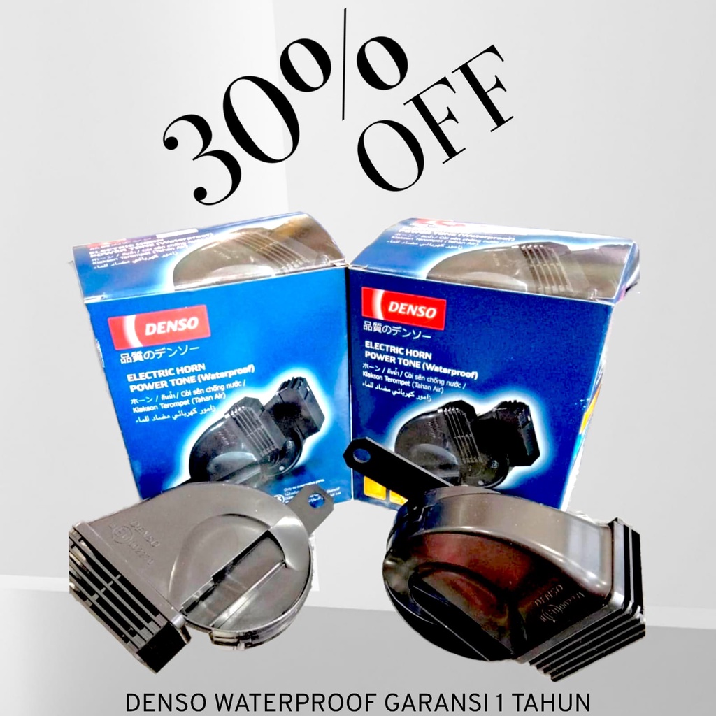 Jual ORIGINAL Klakson / Horn DENSO Waterproof 12V + Relay Set untuk