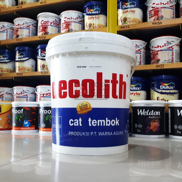 Jual CAT TEMBOK DECOLITH WARNA PUTIH 25 KG Shopee Indonesia