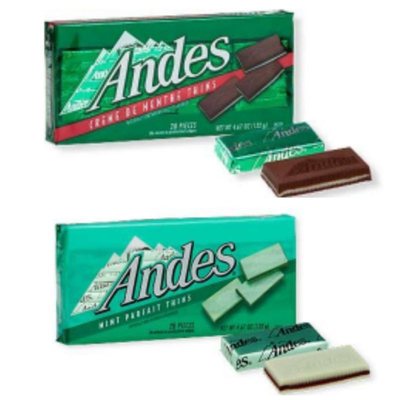 Jual ANDES Cokelat Creme De Menthe Thins 28 pcs Andes Coklat Mint Original Shopee Indonesia