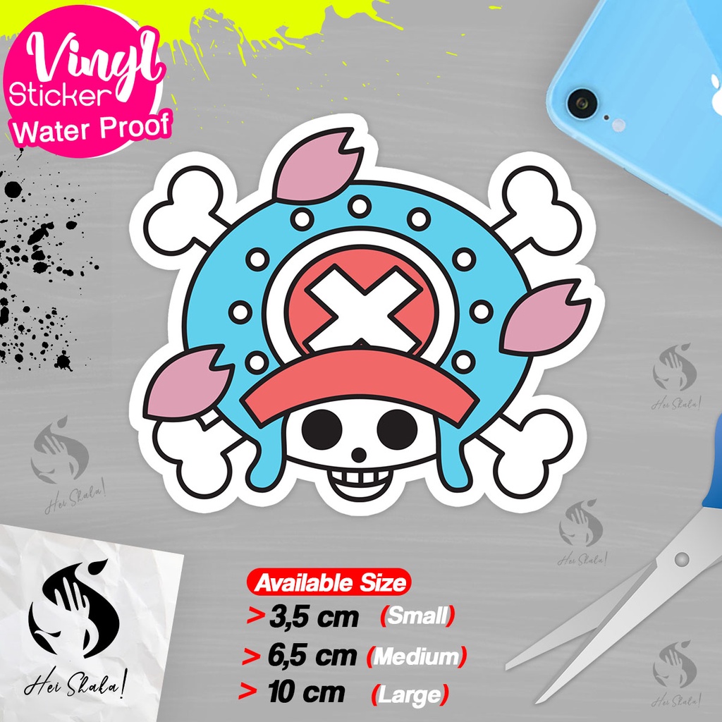 Jual Stiker One Piece Tony Tony Chopper Pirate Flag Logo Sticker Anime