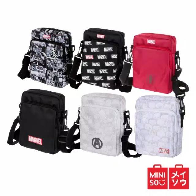 Jual Miniso Official Marvel Crossbody Bag / Tas Selempang Miniso X