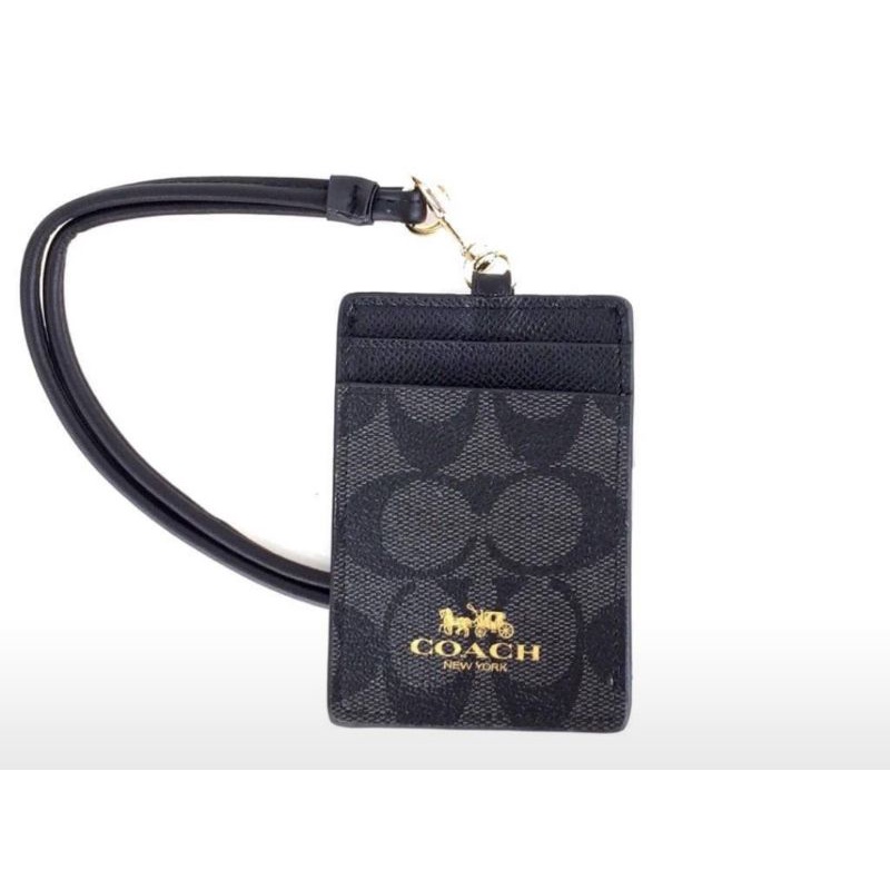 Jual Coach ID Lanyard in Signature Shopee Indonesia