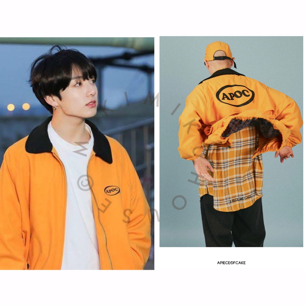 Jual JUNGKOOK Oval Logo Blouson JACKET OFFICIAL APOC A EUPHORIA PIECE