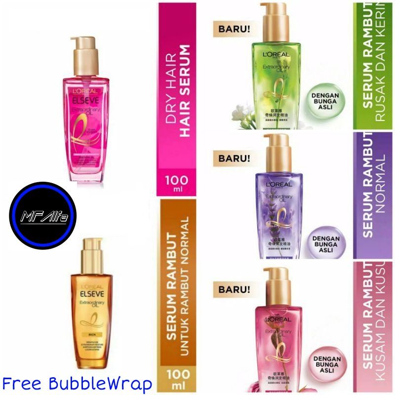 Jual L'Oreal Paris Elseve / Extraordinary Oil Hair Serum Rambut 100 ml