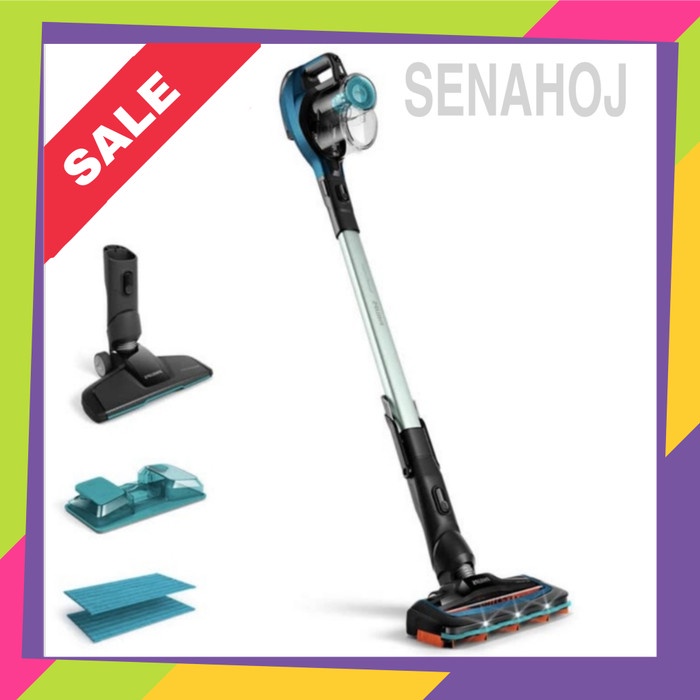 Jual Philips Fc6728 Speedpro Aqua Cordless Stick Vacuum Cleaner Black