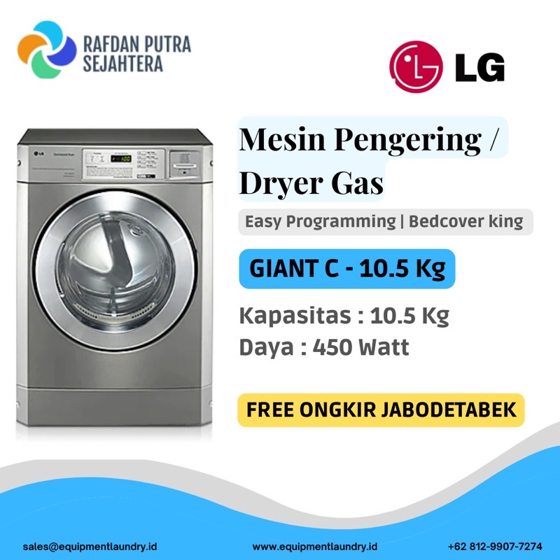 Jual Dryer Gas Mesin Pengering Laundry LG Giant Max Shopee Indonesia