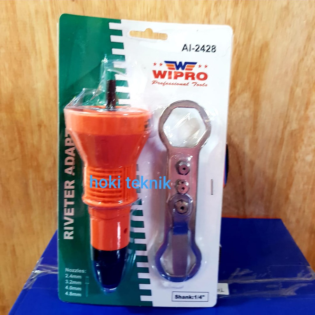 Jual Adapter Adaptor Tang Rivet Elektrik / Rivet Gun / Tang Ripet Wipro